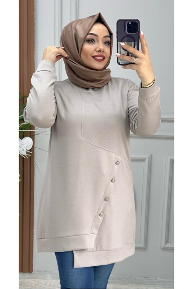 DORA KADIN DÜĞMELİ TUNİK - 1