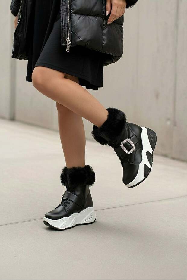 Ash Gizli Topuklu Deri Bot - 3