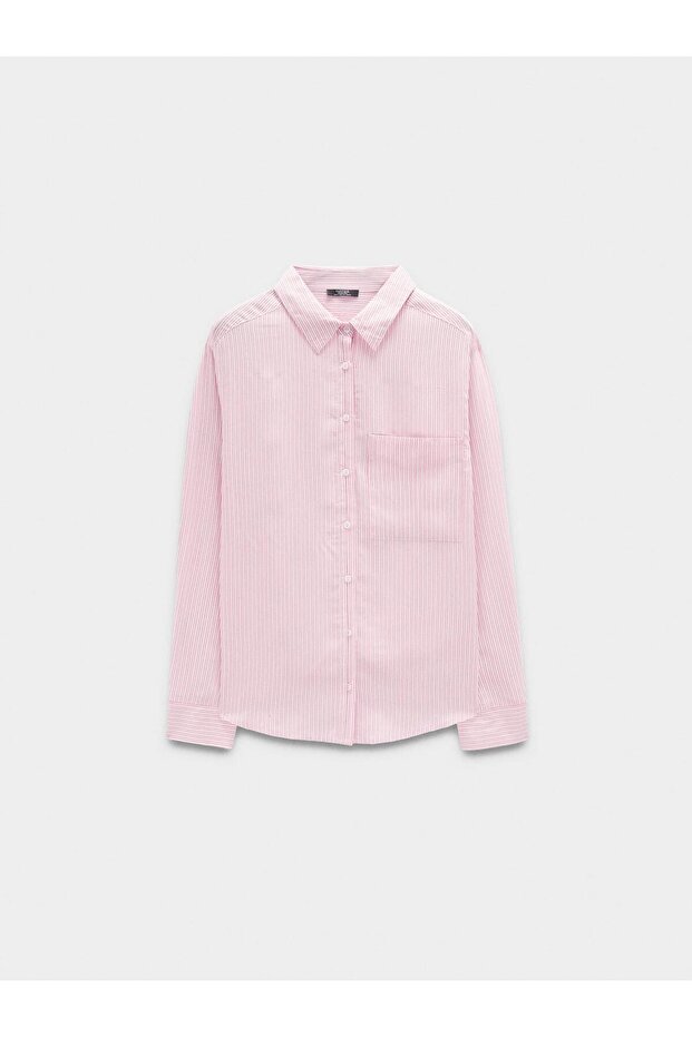 İnce Çizgili Gömlek - 6