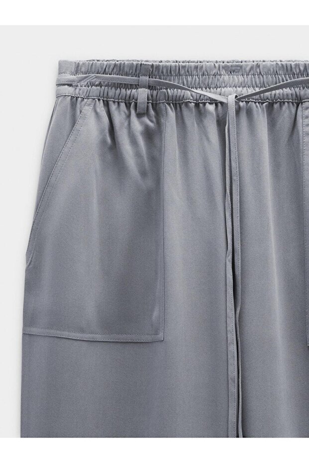 Cepli Elastik Bel Pantolon - 6