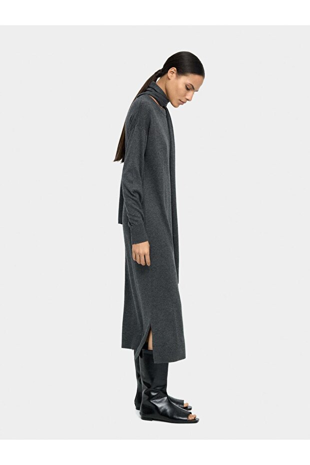 Midi Örme Elbise - 1