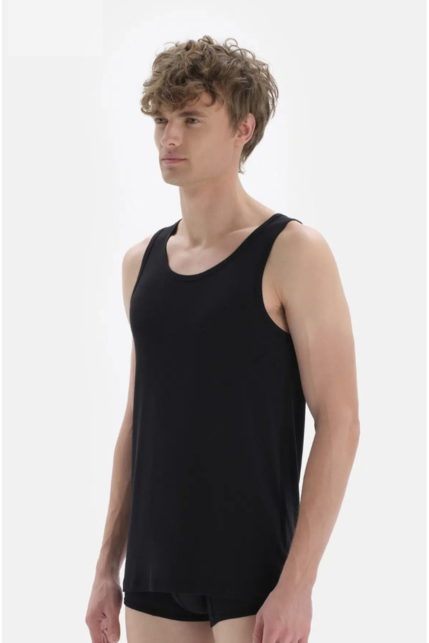 قميص داخلي رجالي مكون من 4 قطع، 95% ميكرو مودال، 5% إيلاستين - 2