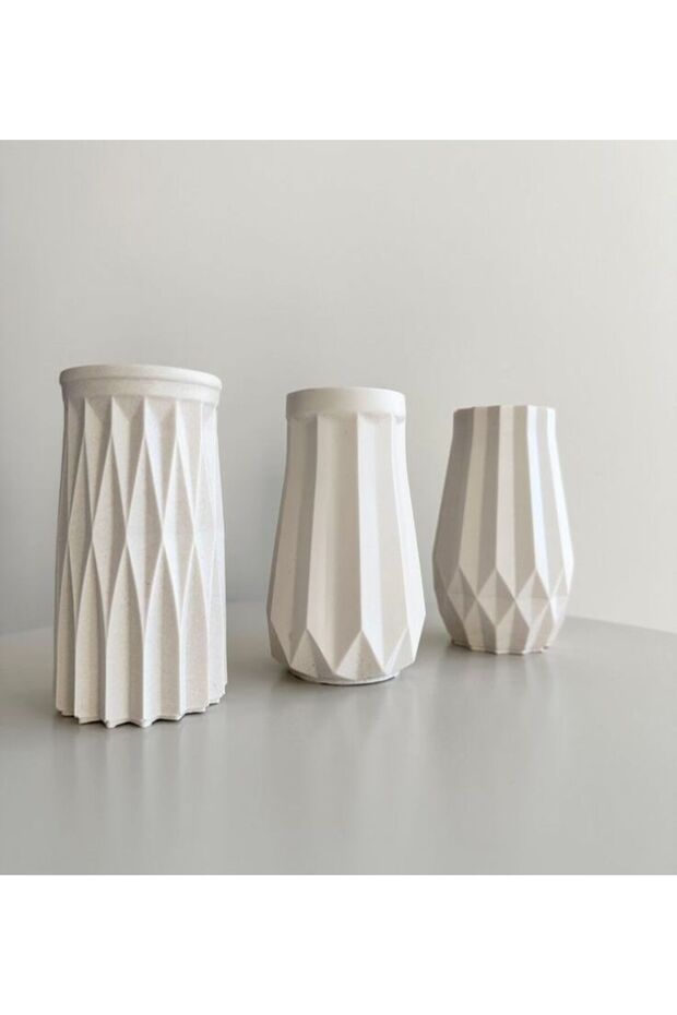 Set of 3 Nordic Vases Minimal Vase Set