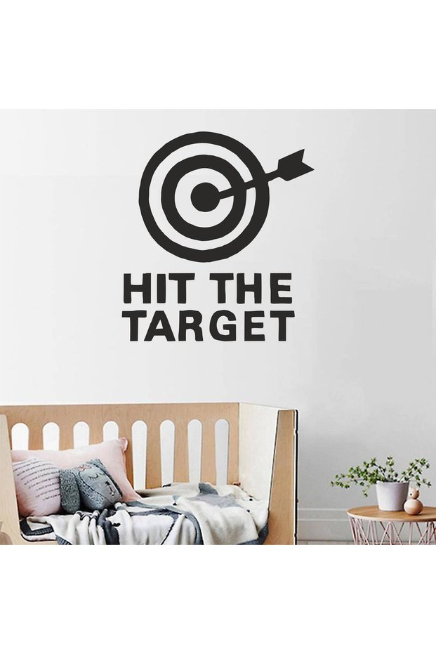 Hit the Target Shoot the Target | Wall Door Glass Toilet Seat Cover Bathroom Wc Sticker 25X23 cm