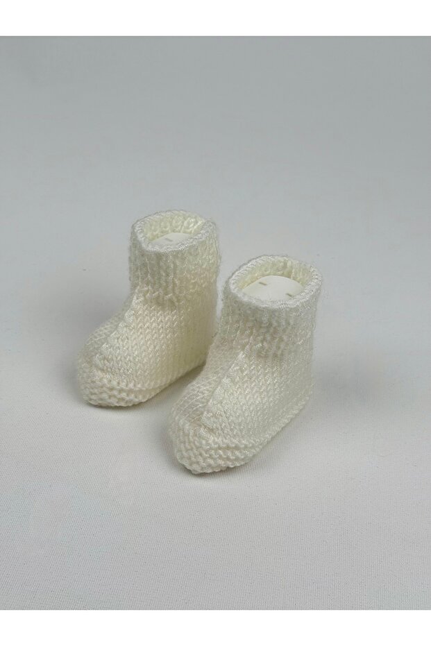 Örme bebek patiği - 1