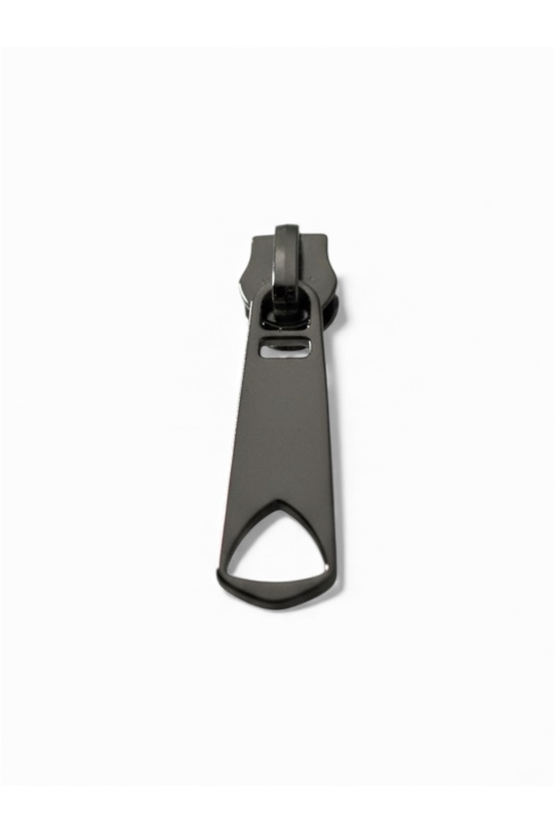 (15 Pcs) / Number 5 Plastic Zipper Metal Mango (Black/Anthracite) Coat and Bag Zipper