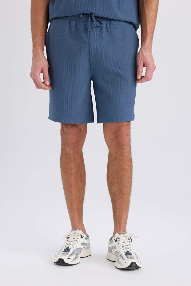 Regular Fit Düz Paça Şort D9493AX25SM - 4