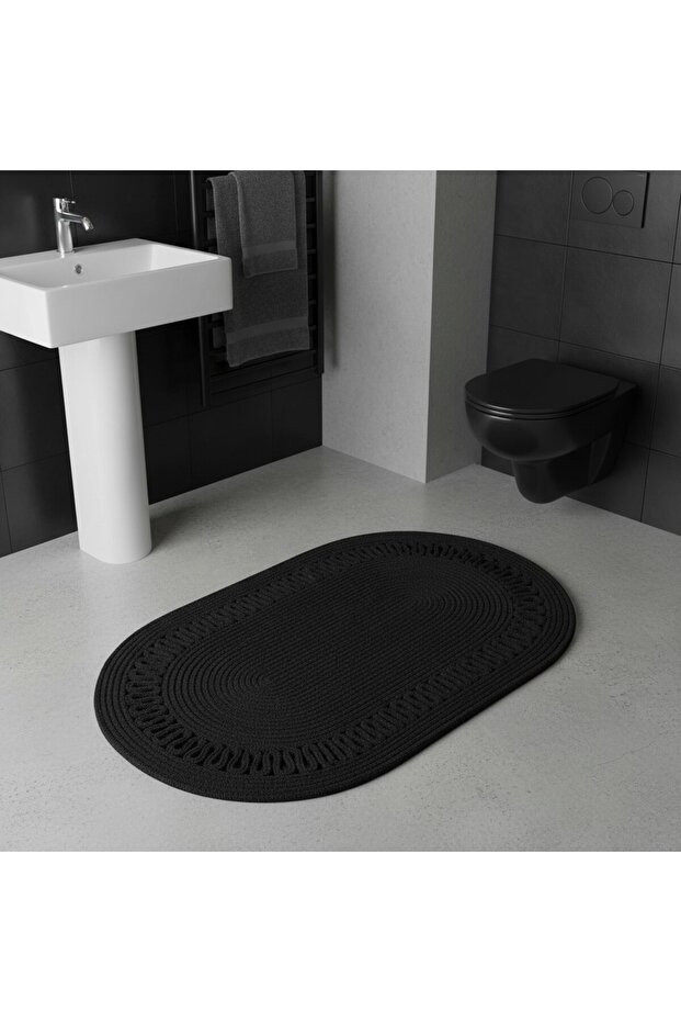 Wicker Tricot Jute Mat | Bathroom | Balcony | Natural | Washable | 60X100 cm