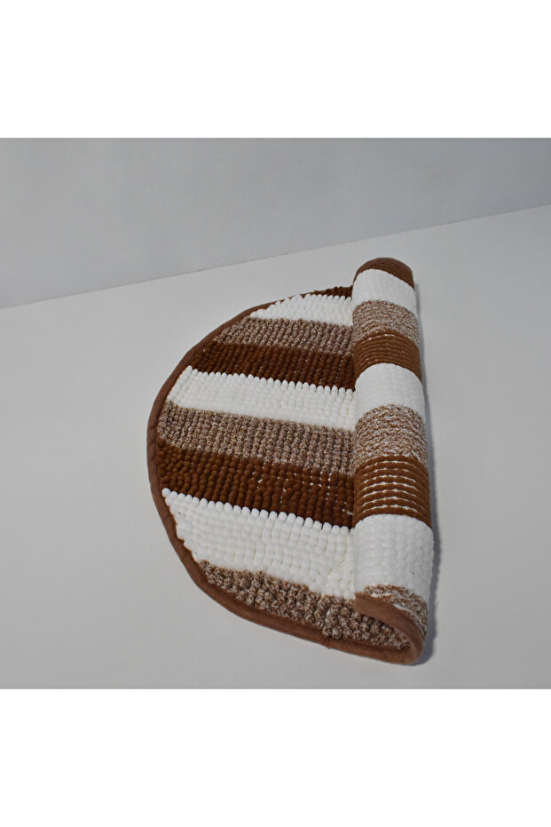 سجادة حمام دائرية مزخرفة بحلقات - 50 سم - 2