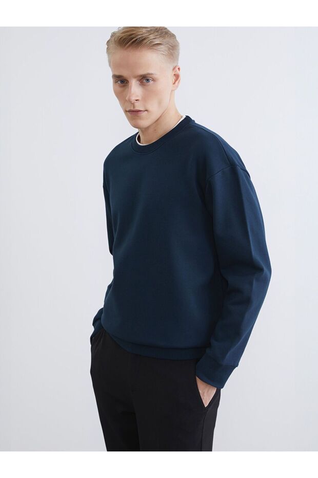 Lcw Vision Crew Neck Men's Thick Sweatshirt