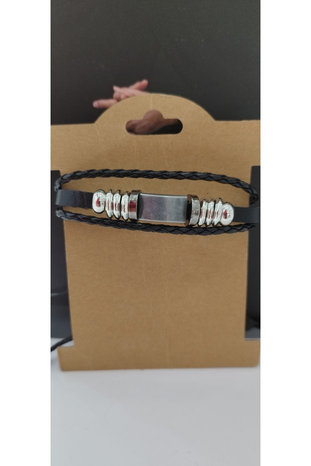 Punk Style Gothic Bracelet, Adjustable Faux Leather Bracelet, Suitable for Both Men and Women