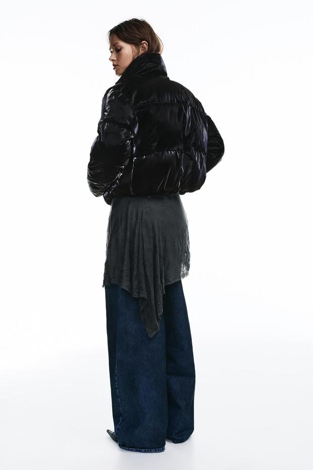 Parlak görünümlü şişme ceket - 2