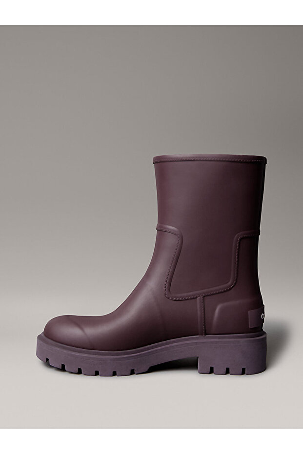 MID RAINBOOT RUBBER Mor Kadın Bot - 5