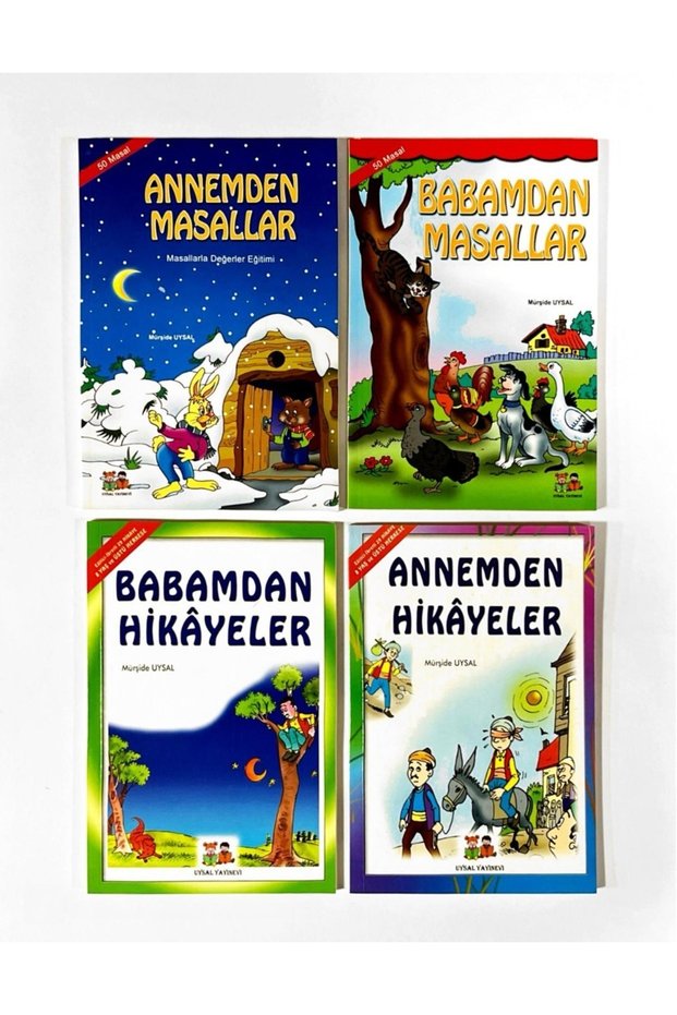 İlkokul (1.2.3.4.Sınıf) Eğitici ve Eğlenceli Okuma Kitabı Hikaye ve Masal Seti (4 Kitap)