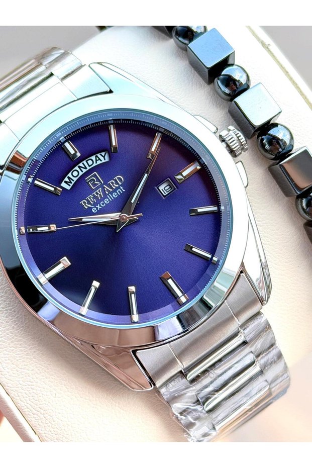 Men's Wristwatch Rw122.2 with Calendar Dial 5 Atm Water Resistant 2-Year Warranty Bracelet Gift
