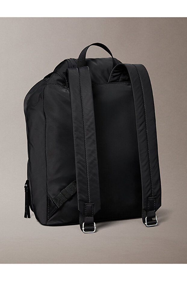 POCKET NYLON FLAP BACKPACK - 2