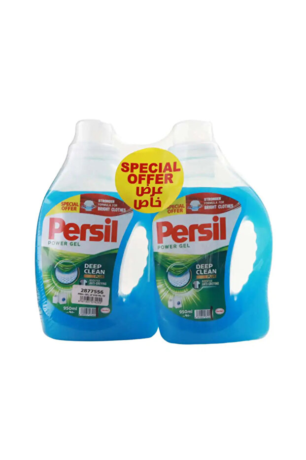 Power Gel Deep Clean Plus Anti-Greying Detergent Liquid- 2X950ml