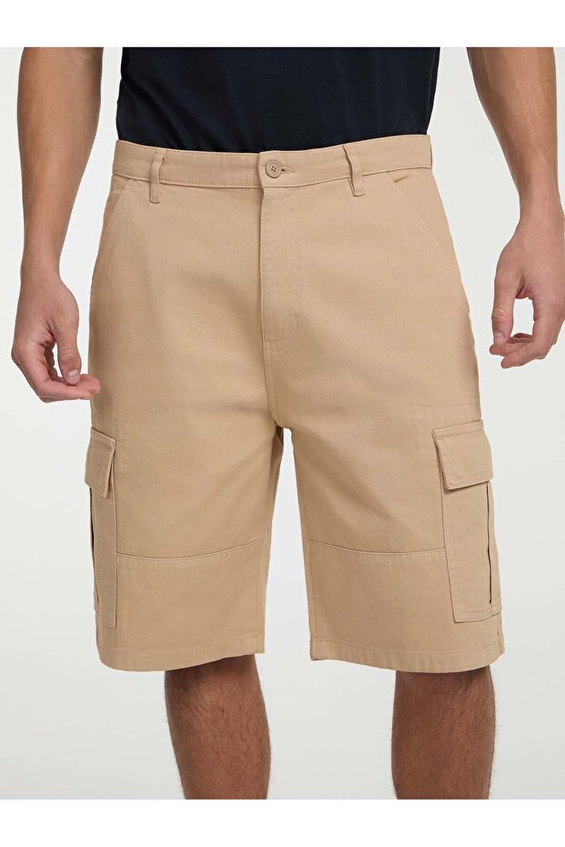 Jeans Cargo Erkek Regular Fit Şort - 8
