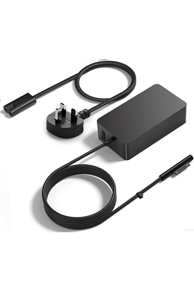 65W Surface Pro Charger for Microsoft Surface Pro 11 10 9 8 7+ 7 6 5 4 3 X, Surface Book