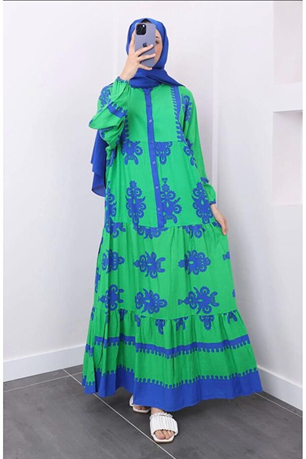 KADIN VİSKON ELBİSE - 2