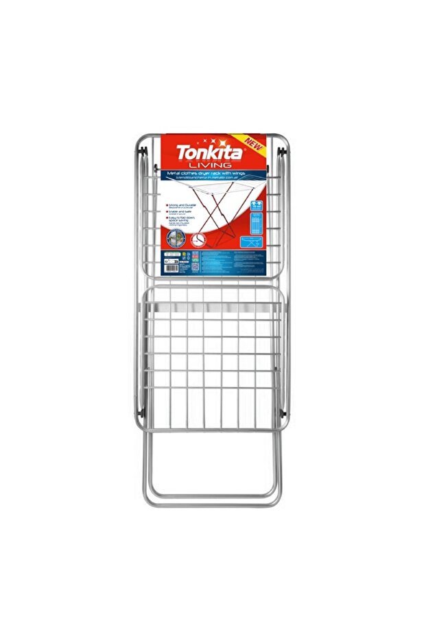Metal Clothes Drying Rack with Wings 18m – Rustproof, Foldable and Space-Saving
