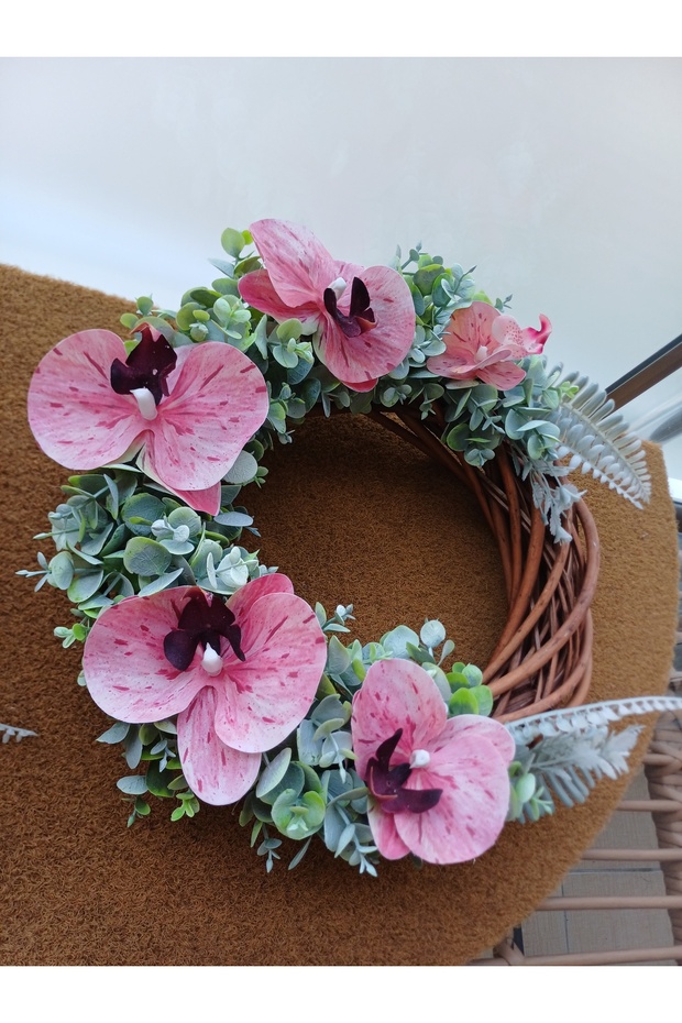 Orkide kapı çelenk - 2