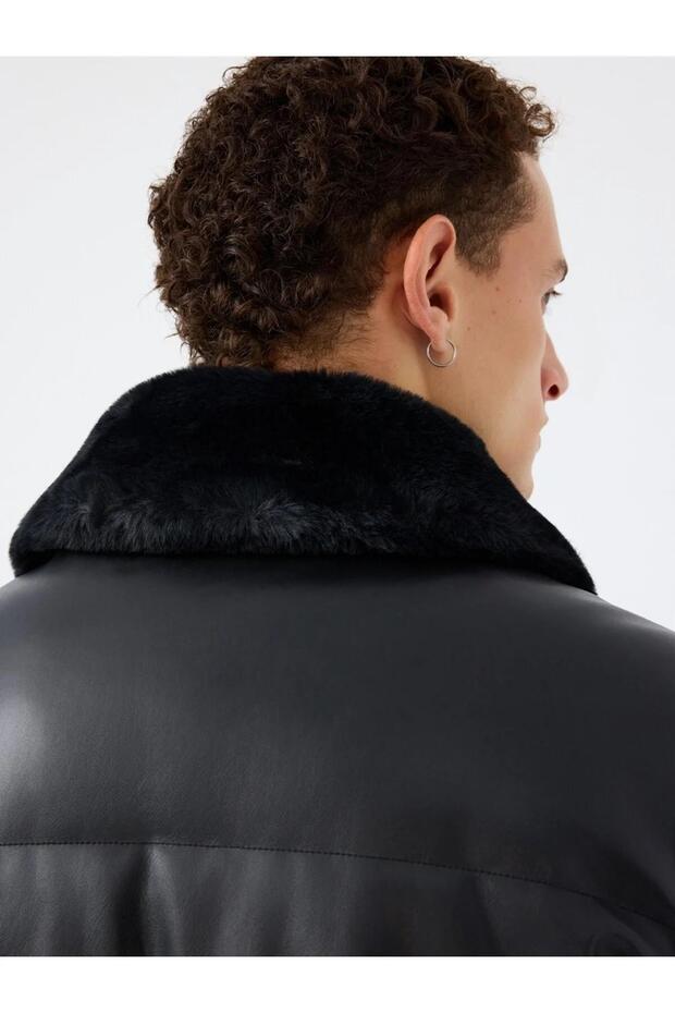 Regular Fit Erkek Mont Pu - 5