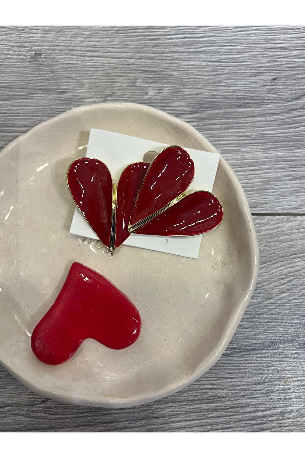 Red Heart Earrings