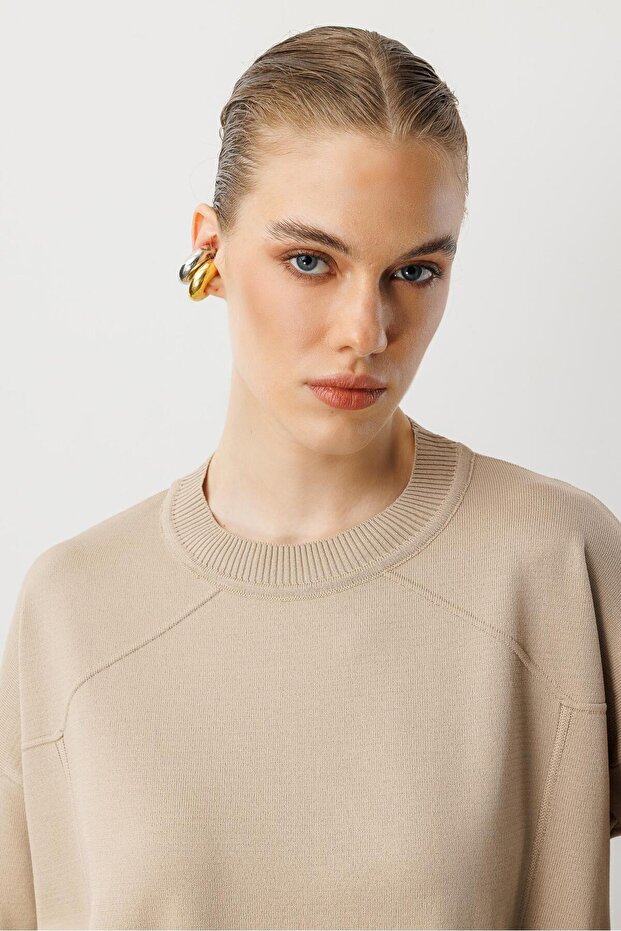 Yuvarlak Yaka Basic Triko-TAŞ - 5