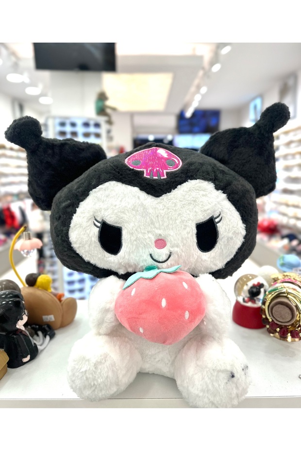 Cute Black Pink Strawberry Kuromi 40 cm