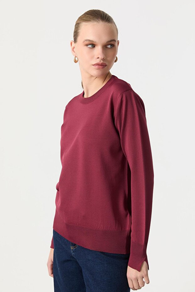 Basic Triko Kazak-BORDO - 3