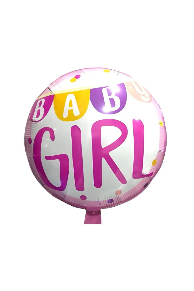 Best Pink Baby Girl Lettered Round Foil Balloon