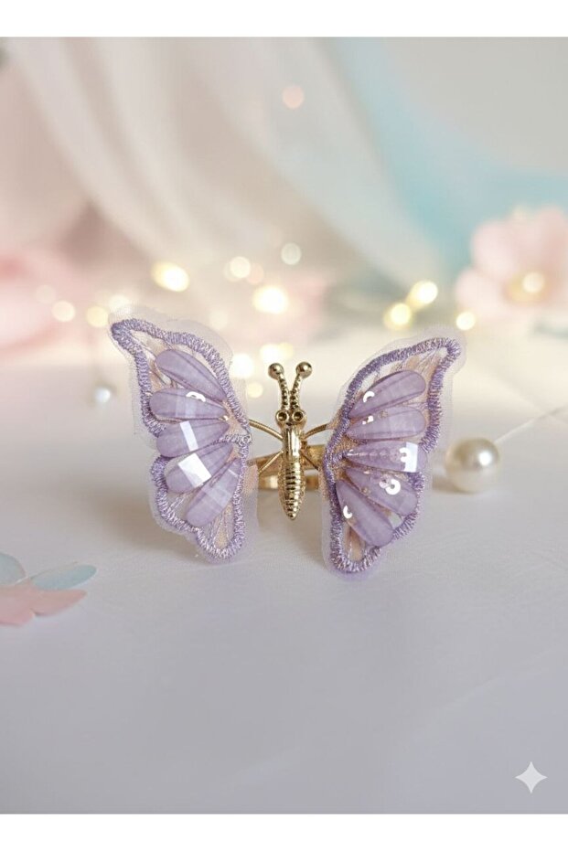 Elegant Stone Moving Butterfly Model Hair Clip