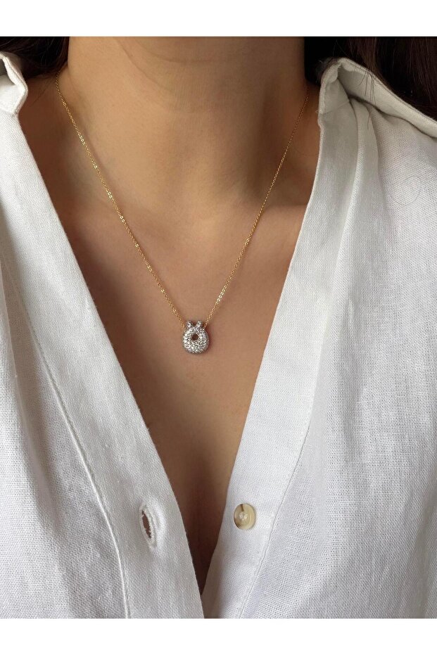 Çelik Balon Harf Kolye - 1