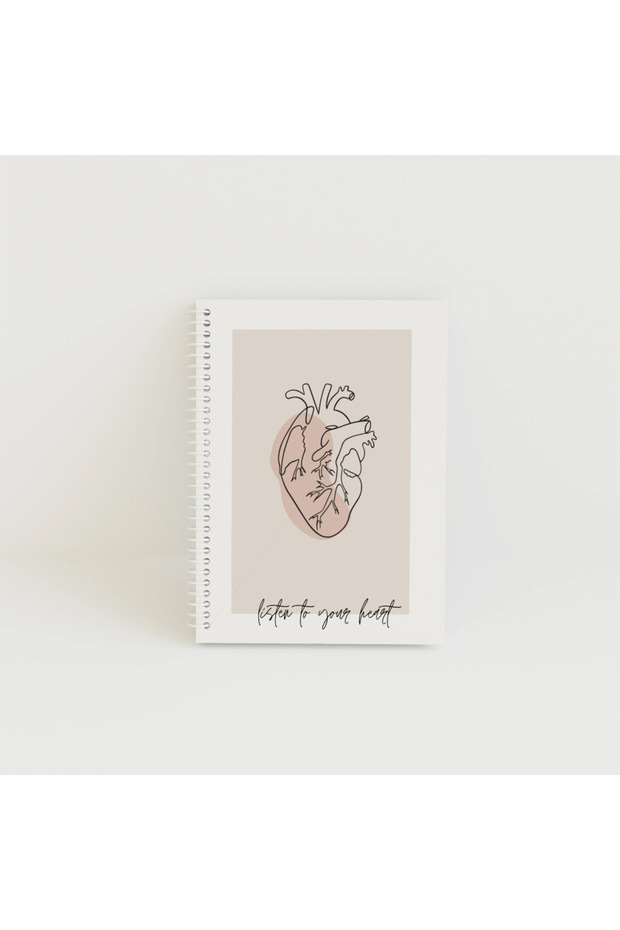 A4 Notebook BASIC Line Heart - 80 sheets - 1