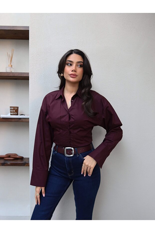 Belden Oturtmalı Basic Gömlek - 4