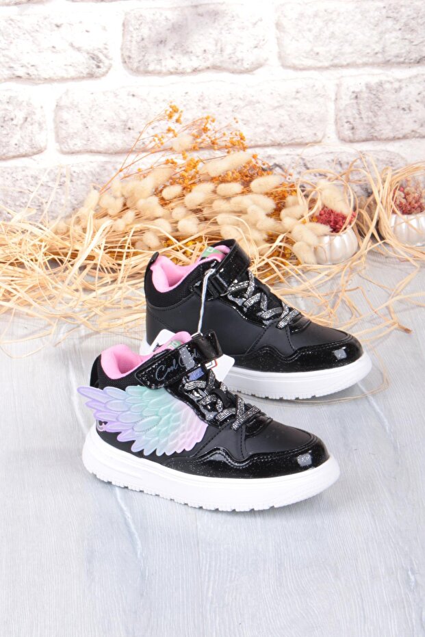 Cool Helen Comfortable Lightweight Wing Figured High-Top Sneaker Girls' Shoes