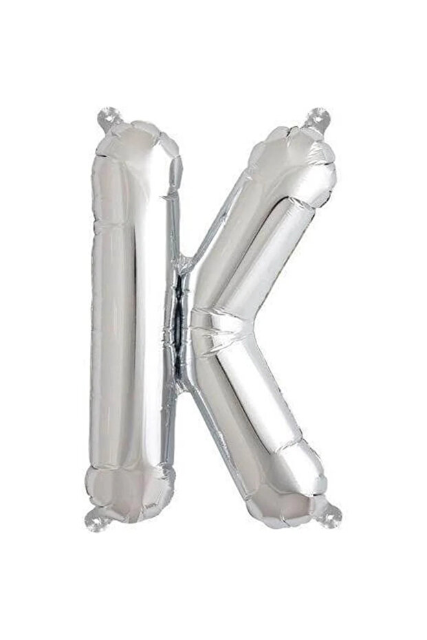 Letter K - Silver Foil Letter Balloon 40 Inch