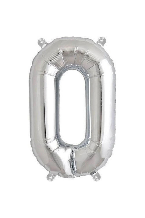 Letter O - Silver Foil Letter Balloon 40 Inch