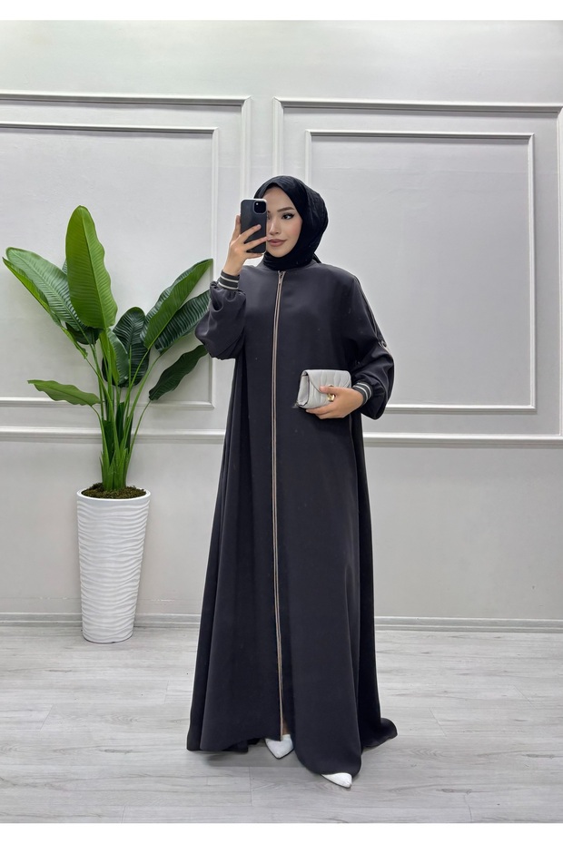 KOL DETAYI BİYELİ FERACE - 1