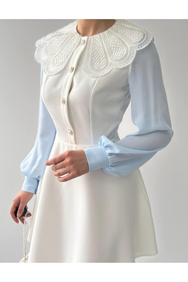 Asıo Bebe Yaka Elbise - 6