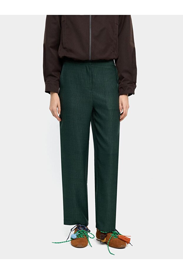 Kırışık Efektli Pantolon - 1