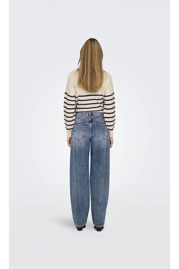 Straight Cut Jeans Onlgianna Mittlere Taille Ballon Schnitt Jeans