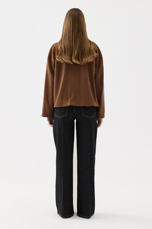 Jane Süet Ceket Camel - 7