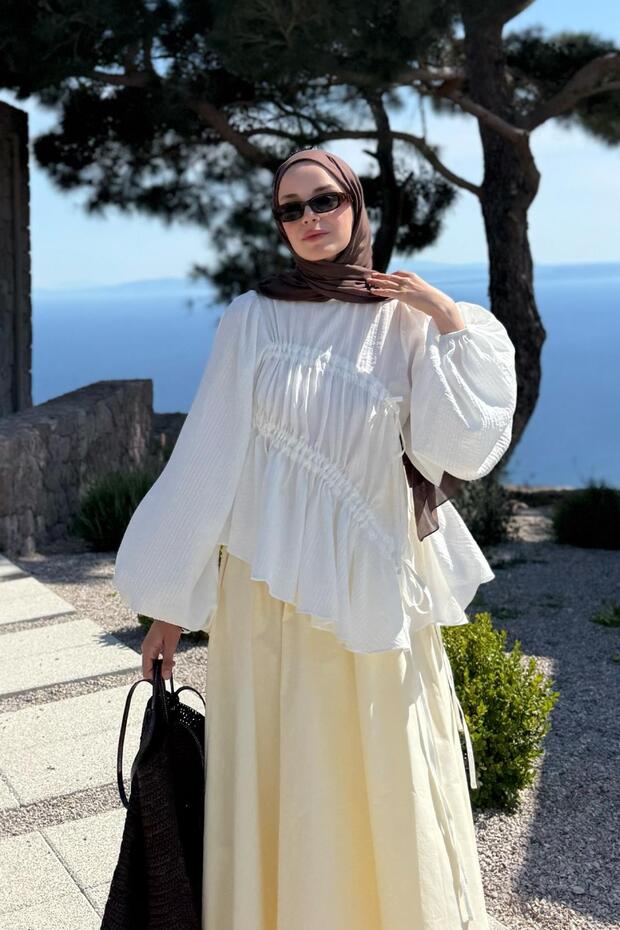 Clair Bluz Beyaz - 1