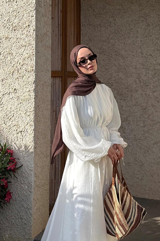 Jasmine Elbise Beyaz - 3