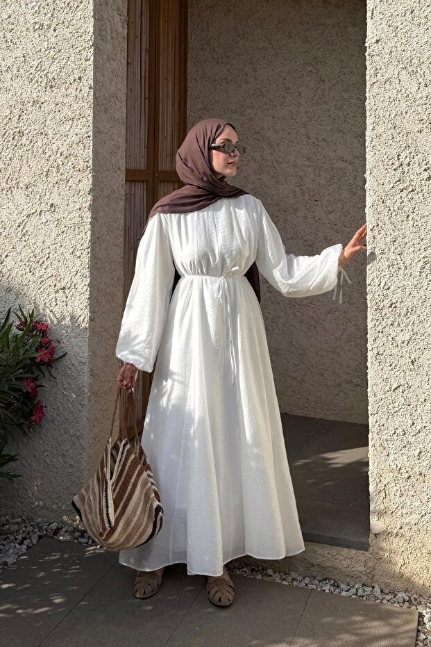 Jasmine Elbise Beyaz - 1