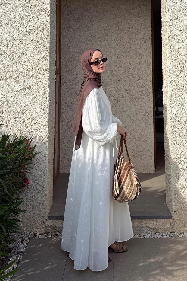 Jasmine Elbise Beyaz - 5