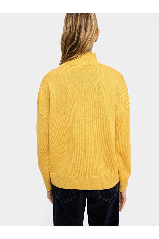 Fermuarlı Örme Kazak - 5