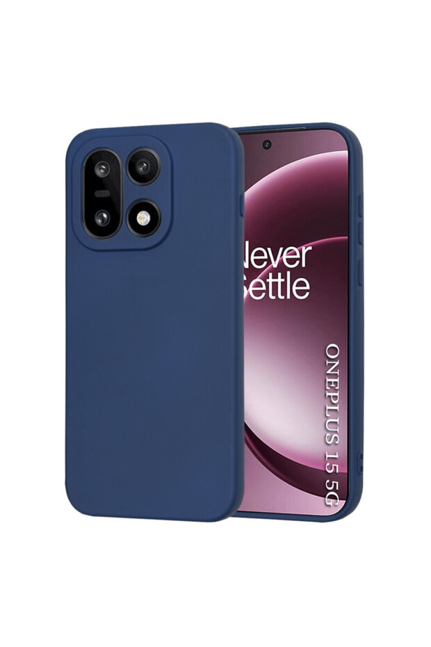 OnePlus 15 SoftFlex Silicone Case, Navy - 1